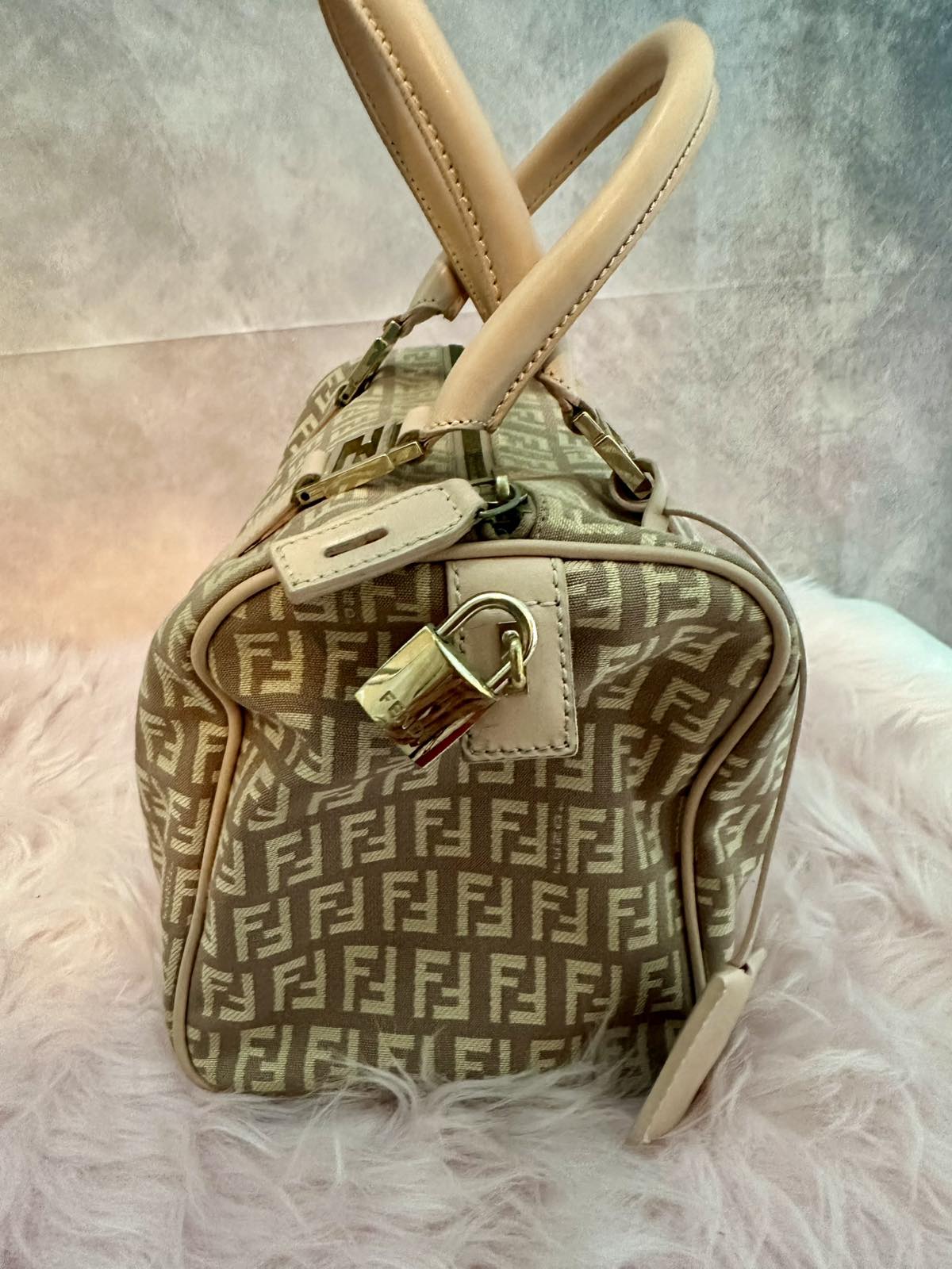 Fendi Zucchino Boston Pink